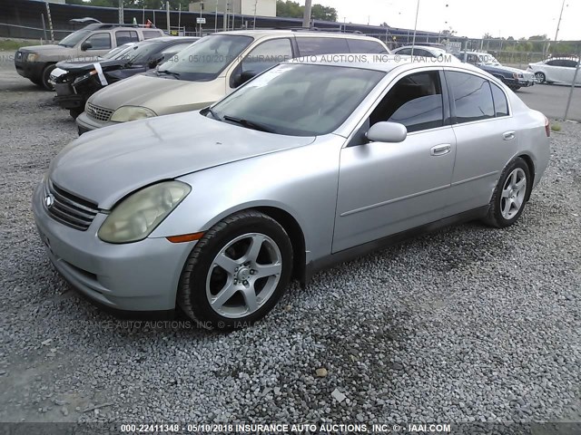 JNKCV51E73M332180 - 2003 INFINITI G35 SILVER photo 2