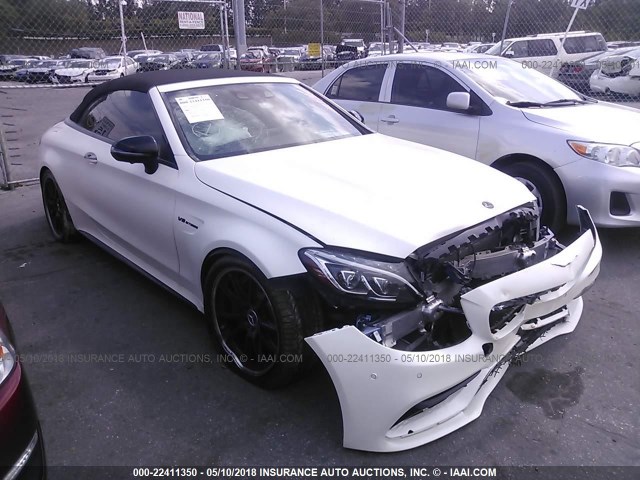 WDDWK8HBXHF443960 - 2017 MERCEDES-BENZ C 63 AMG-S WHITE photo 1