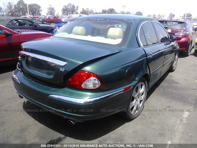 SAJEA51C64WD57411 - 2004 JAGUAR X-TYPE 3.0 GREEN photo 4