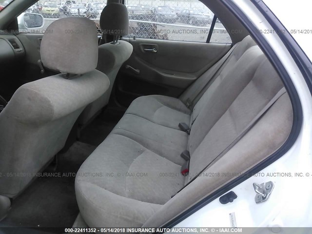 1HGCF85482A049287 - 2002 HONDA ACCORD DX WHITE photo 8