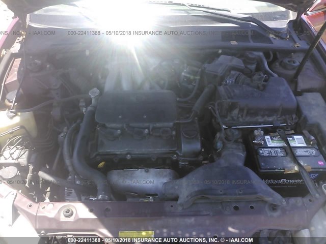 4T1BF32K82U016168 - 2002 TOYOTA CAMRY LE/XLE/SE წითელი ფოტო 10
