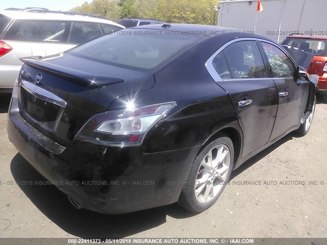 1N4AA5APXEC487472 - 2014 NISSAN MAXIMA S/SV BLACK photo 4