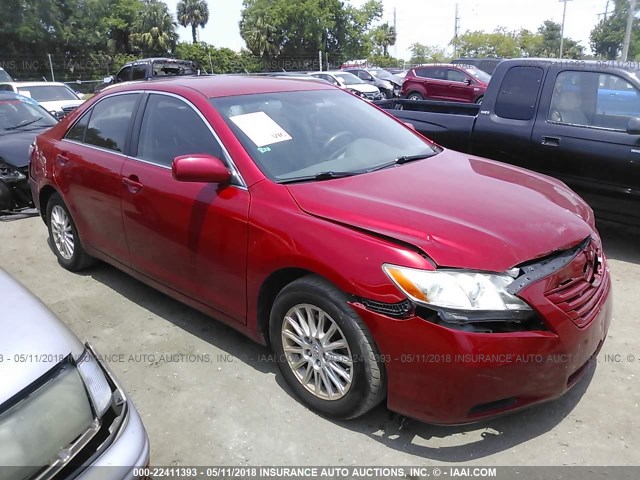 4T4BE46K07R004709 - 2007 TOYOTA CAMRY NEW GENERAT CE/LE/XLE/SE RED photo 1