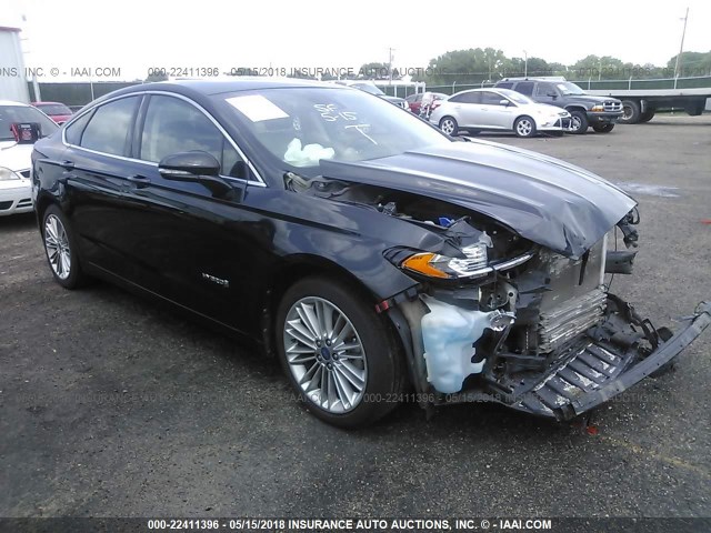 3FA6P0LU9DR177596 - 2013 FORD FUSION SE HYBRID BLACK photo 1