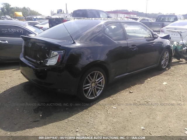 JTKJF5C71B3010930 - 2011 TOYOTA SCION TC 黑色 照片 4