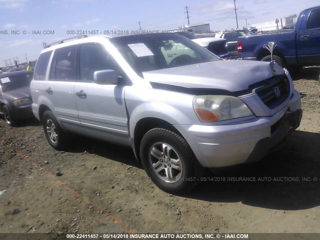 2HKYF18433H523860 - 2003 HONDA PILOT EX SILVER photo 1