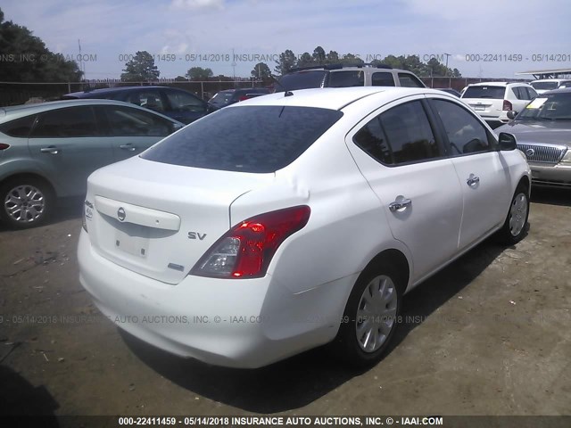 3N1CN7AP6CL868128 - 2012 NISSAN VERSA S/SV/SL WHITE photo 4