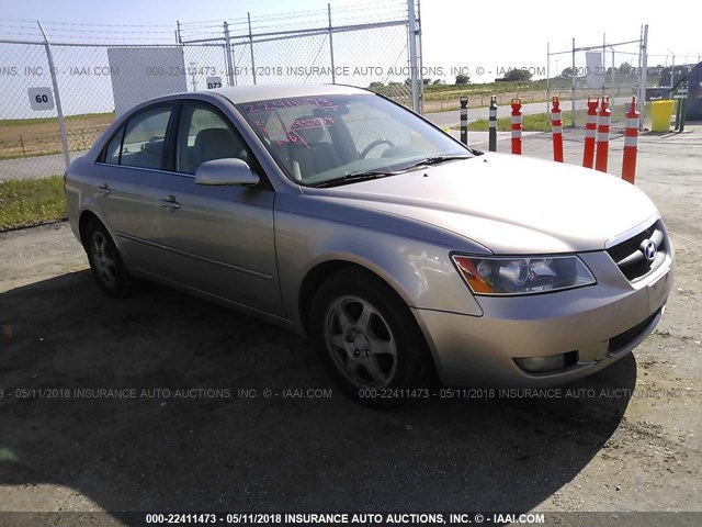 5NPEU46F26H007346 - 2006 HYUNDAI SONATA GLS/LX GOLD photo 1