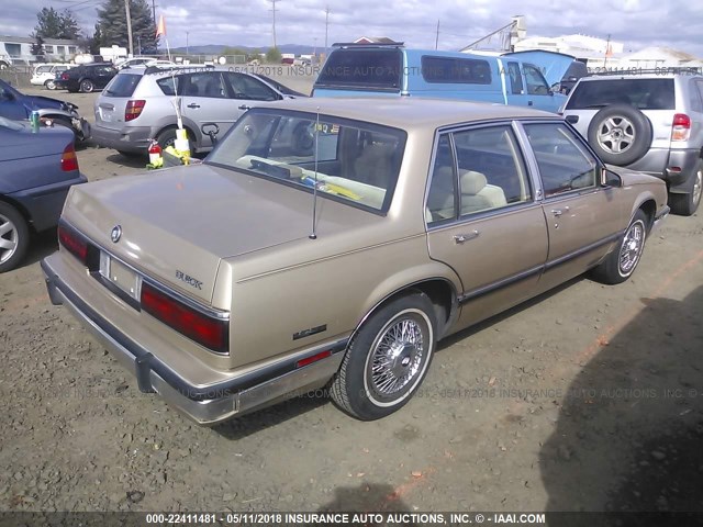 1G4HR5439HH516148 - 1987 BUICK LESABRE LIMITED GOLD photo 4