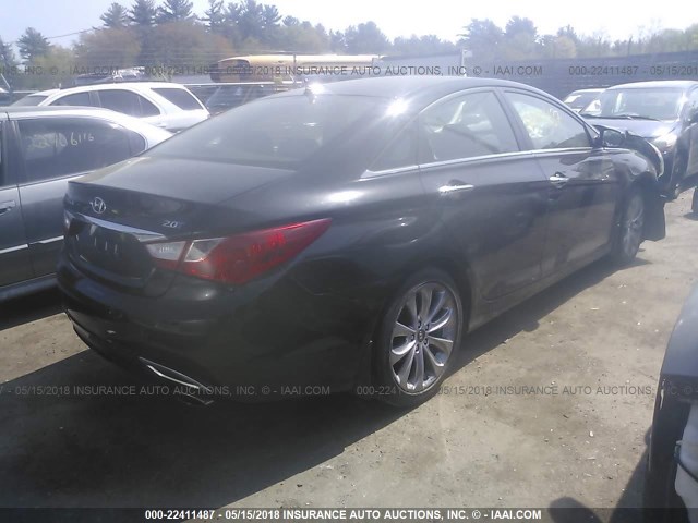 5NPEC4AB7BH316344 - 2011 HYUNDAI SONATA SE/LIMITED BLACK photo 4