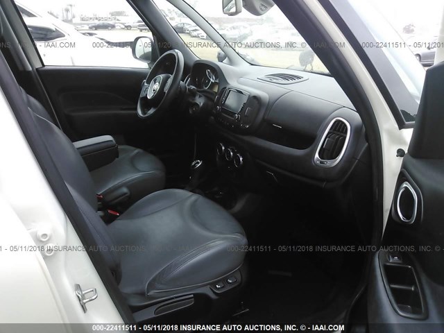 ZFBCFACHXEZ004050 - 2014 FIAT 500L LOUNGE WHITE photo 5