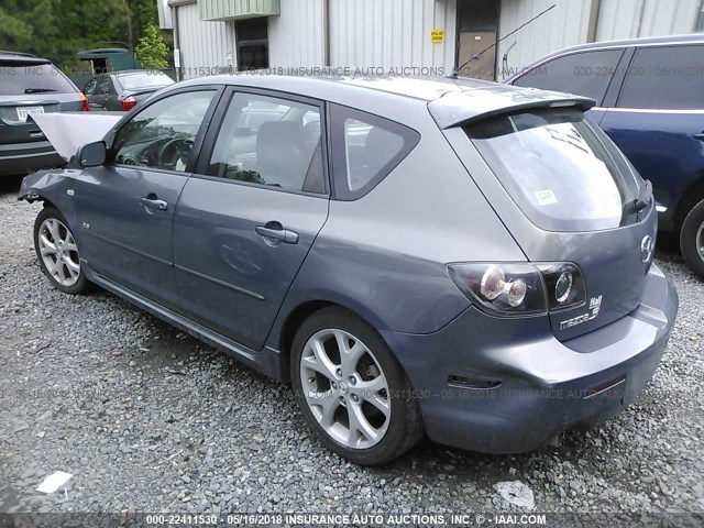 JM1BK344681855485 - 2008 MAZDA 3 HATCHBACK GRAY photo 3