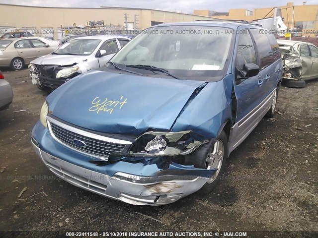 2FMZA56473BB43246 - 2003 FORD WINDSTAR SEL BLUE photo 6