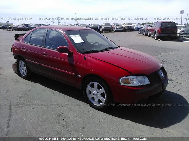 3N1CB51D56L459948 - 2006 NISSAN SENTRA 1.8/1.8S RED photo 1