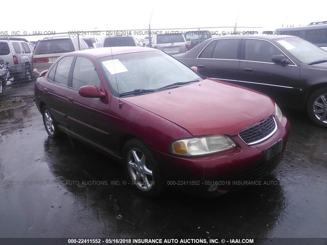 3N1BB51D1YL100823 - 2000 NISSAN SENTRA SE RED photo 1