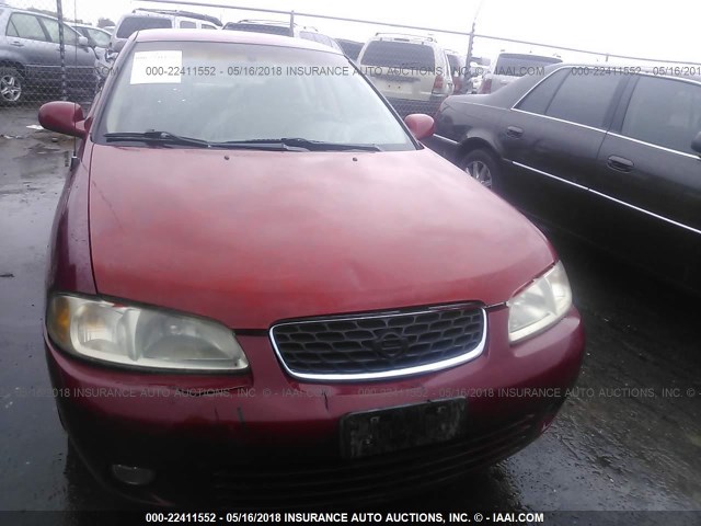 3N1BB51D1YL100823 - 2000 NISSAN SENTRA SE RED photo 6