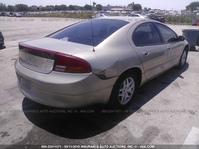 2B3HD46R14H647451 - 2004 DODGE INTREPID SE TAN photo 4