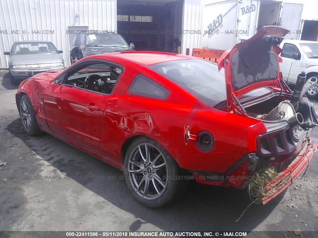 1ZVBP8CF0D5265414 - 2013 FORD MUSTANG GT RED photo 3