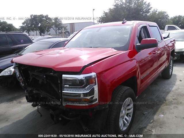 3GCPCREC1HG361760 - 2017 CHEVROLET SILVERADO C1500 LT RED photo 2