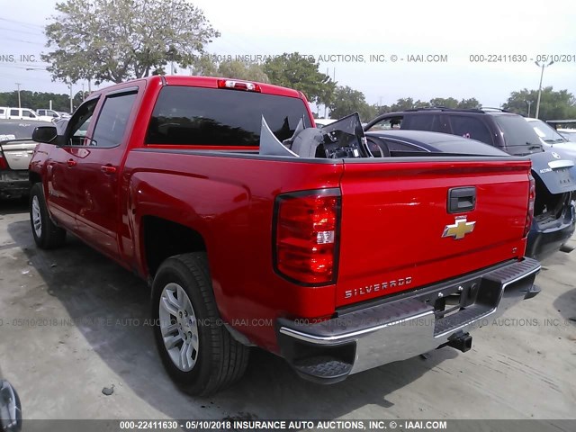 3GCPCREC1HG361760 - 2017 CHEVROLET SILVERADO C1500 LT RED photo 3