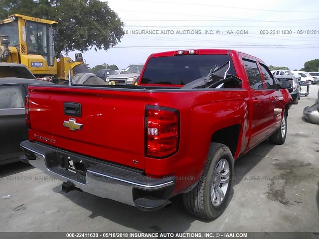 3GCPCREC1HG361760 - 2017 CHEVROLET SILVERADO C1500 LT RED photo 4