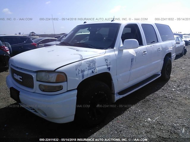 1GKFK66U35J187516 - 2005 GMC YUKON XL DENALI WHITE photo 2