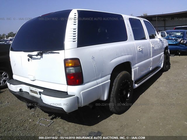 1GKFK66U35J187516 - 2005 GMC YUKON XL DENALI WHITE photo 4