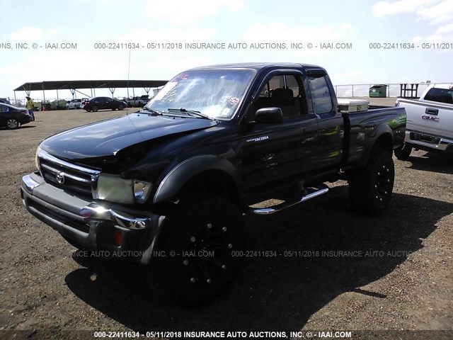 4TAWN72NXWZ075768 - 1998 TOYOTA TACOMA XTRACAB BLACK photo 2