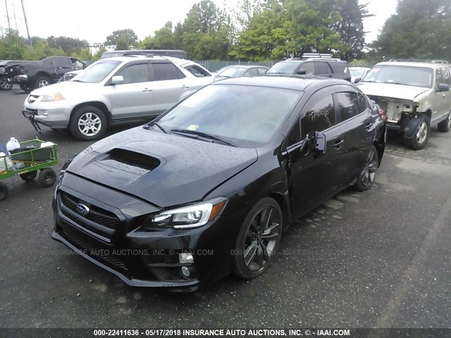 JF1VA1J68G9826893 - 2016 SUBARU WRX LIMITED BLACK photo 2