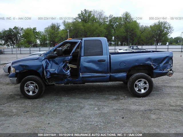 3D7KS28D15G780444 - 2005 DODGE RAM 2500 ST/SLT BLUE photo 6