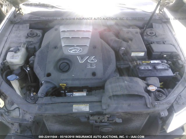 5NPEU46F16H009928 - 2006 HYUNDAI SONATA GLS/LX SILVER photo 10