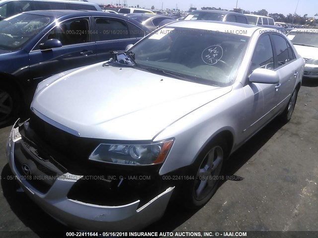 5NPEU46F16H009928 - 2006 HYUNDAI SONATA GLS/LX SILVER photo 2