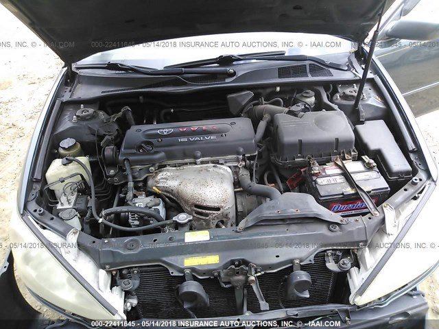 4T1BE30K83U672474 - 2003 TOYOTA CAMRY LE/XLE/SE მწვანე ფოტო 10