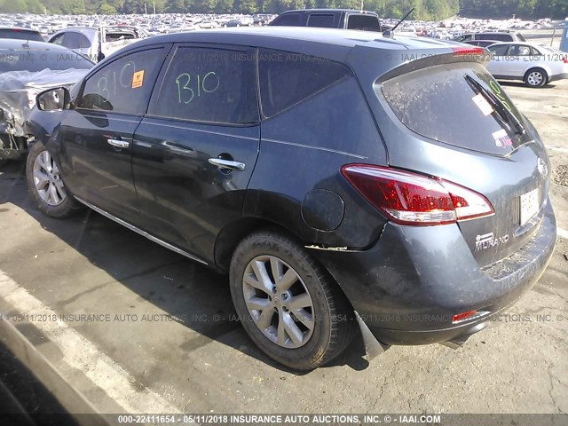 JN8AZ1MUXEW411203 - 2014 NISSAN Murano S/SL/SV/LE BLUE photo 3