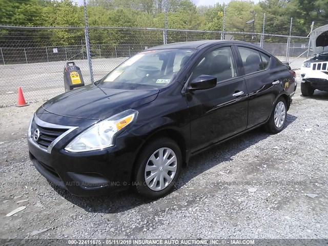 3N1CN7AP3FL927656 - 2015 NISSAN VERSA S/S PLUS/SV/SL BLACK photo 2