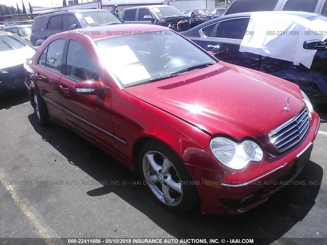 WDBRF52H76A898684 - 2006 MERCEDES-BENZ C GENERATION 2006 230 RED photo 1