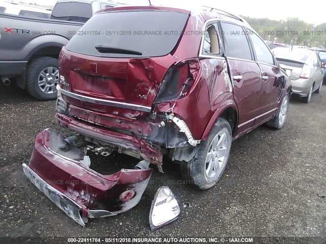 3GSCL53708S574133 - 2008 SATURN VUE XR RED photo 4