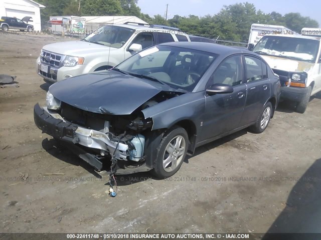 1G8AJ55F67Z196599 - 2007 SATURN ION LEVEL 2 GRAY photo 2