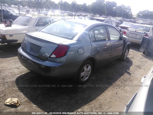 1G8AJ55F67Z196599 - 2007 SATURN ION LEVEL 2 GRAY photo 4