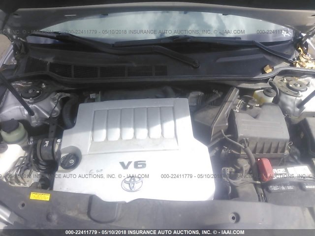 4T1BK3EK5AU111468 - 2010 TOYOTA CAMRY SE/LE/XLE SILVER photo 10