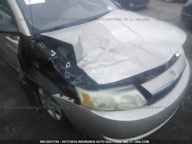 1G8AJ52FX4Z121923 - 2004 SATURN ION LEVEL 2 GOLD photo 6