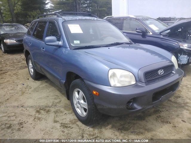 KM8SB12B12U308602 - 2002 HYUNDAI SANTA FE GL BLUE photo 1