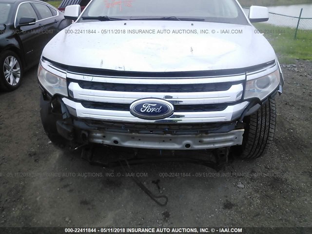 2FMDK4KCXBBA08839 - 2011 FORD EDGE LIMITED SILVER photo 6