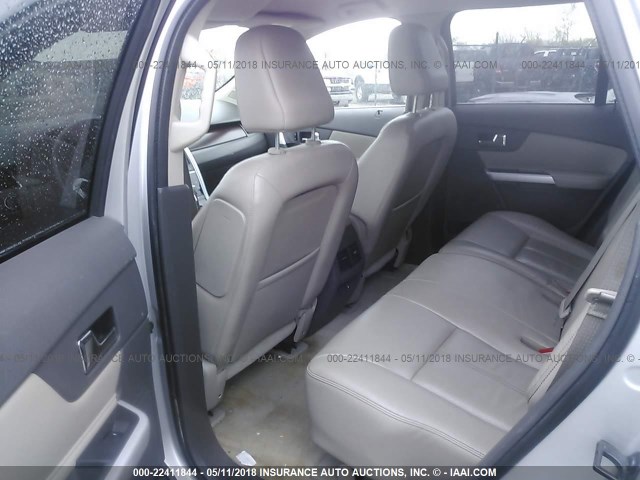 2FMDK4KCXBBA08839 - 2011 FORD EDGE LIMITED SILVER photo 8
