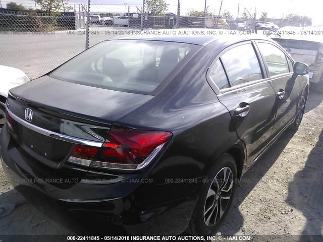 2HGFB2F97DH550806 - 2013 HONDA CIVIC EXL BLACK photo 4