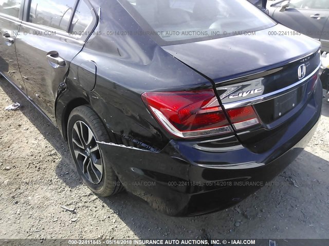 2HGFB2F97DH550806 - 2013 HONDA CIVIC EXL BLACK photo 6