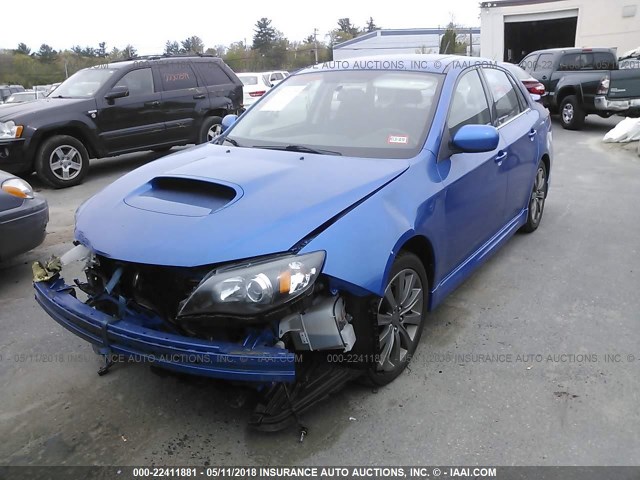 JF1GE76679G515124 - 2009 SUBARU IMPREZA WRX BLUE photo 2