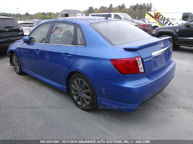 JF1GE76679G515124 - 2009 SUBARU IMPREZA WRX BLUE photo 3