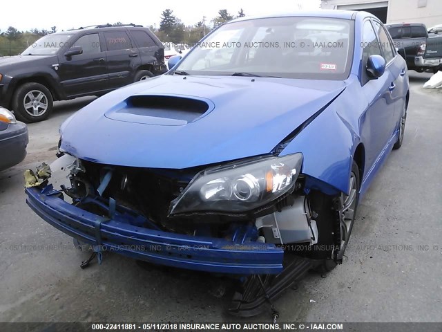 JF1GE76679G515124 - 2009 SUBARU IMPREZA WRX BLUE photo 6