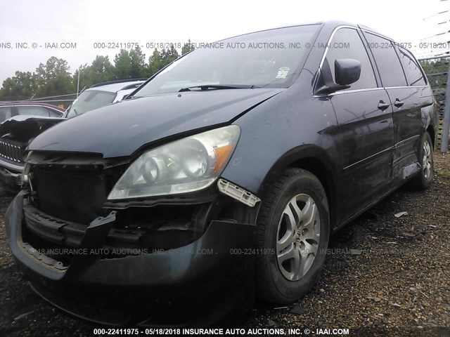 5FNRL38696B404594 - 2006 HONDA ODYSSEY EXL GRAY photo 6